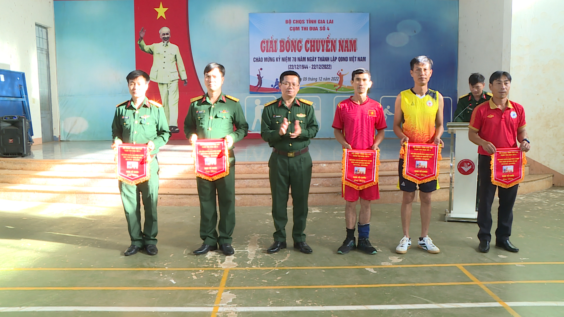 Article BCHQS huyện Ia Grai, tổ chức giải bóng chuyền chào mừng 78 năm ngày thành lập Quân đội nhân dân Việt Nam (22/12/1944-22/12/2022).