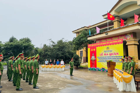 Xã Ia Grai ra quân cao điểm tấn công, trấn áp tội phạm bảo vệ an ninh trật tự