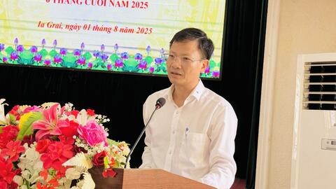 UBND xã Ia Grai tổ chức Hội nghị triển khai chỉ tiêu, nhiệm vụ 6 tháng cuối năm